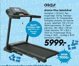 Bilka Atomo Plus løbebånd, DKK 5999 tilbud