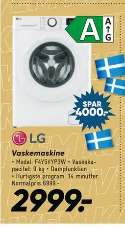 Bilka LG Vaskemaskine, DKK 2999 tilbud