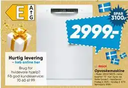 Bilka Opvaskemaskine, DKK 2999 tilbud