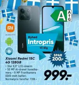 Bilka Xiaomi Redmi 15C 4G 128GB, DKK 999 tilbud