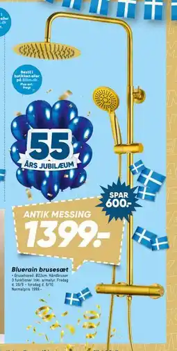 Bilka Bluerain brusesæt, DKK 1399 tilbud