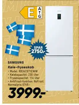 Bilka Køle-fryseskab, DKK 3999 tilbud