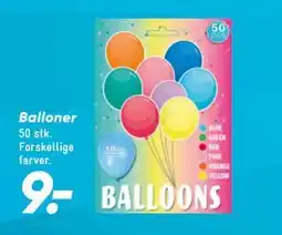 Bilka Balloner, DKK 9 tilbud