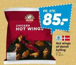Bilka Hot wings af dansk kylling, DKK 85 tilbud