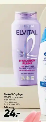 Bilka Elvital hårpleje, DKK 24 tilbud