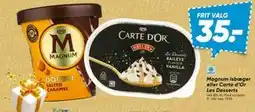 Bilka Magnum isbæger eller Carte d’Or Les Desserts, DKK 35 tilbud