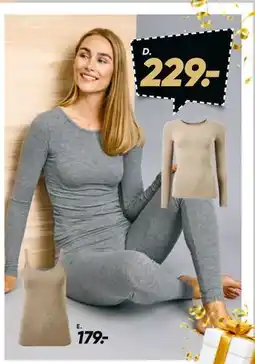 Bilka Uld undertrøje med lange ærmer eller uld leggings, DKK 229 tilbud