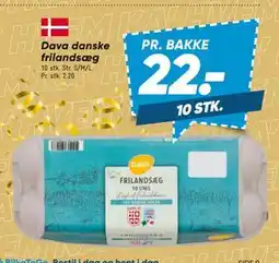 Bilka Dava danske frilandsæg, DKK 22 tilbud