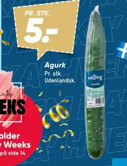 Bilka Agurk, DKK 5 tilbud