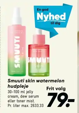 Bilka Smuuti skin watermelon hudpleje, DKK 79 tilbud