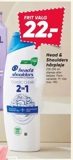 Bilka Head & Shoulders hårpleje, DKK 22 tilbud