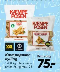 Bilka Kæmpeposen kylling, DKK 75 tilbud