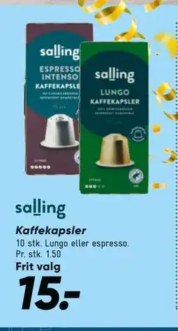 Bilka Kaffekapsler, DKK 15 tilbud
