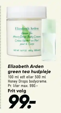 Bilka Elizabeth Arden green tea hudpleje, DKK 99 tilbud