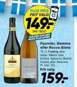 Bilka Fournier, Gemma eller Rocca Alata, DKK 159, App-pris tilbud
