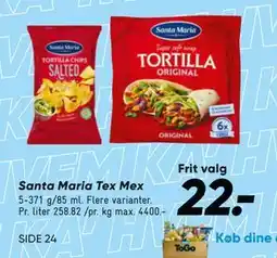 Bilka Santa Maria Tex Mex, DKK 22 tilbud