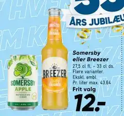 Bilka Somersby eller Breezer, DKK 12 tilbud