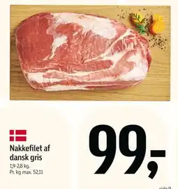 Føtex Nakkefilet af dansk gris, DKK 99 tilbud