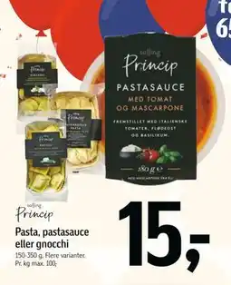 Føtex Pasta, pastasauce eller gnocchi, DKK 15 tilbud