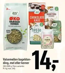 Føtex Valsemøllen bageblanding, mel eller kerner, DKK 14 tilbud