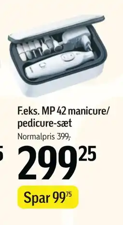 Føtex MP 42 manicure/ pedicure-sæt, DKK 299.25 tilbud