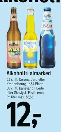Føtex Alkoholfri ølmarked, DKK 12 tilbud
