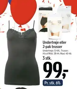 Føtex Undertrøje eller 2-pak trusser, DKK 99 tilbud