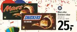 Føtex Mars eller Snickers isbar, DKK 25 tilbud