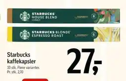 Føtex Starbucks kaffekapsler, DKK 27 tilbud