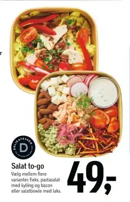 Føtex Salat to-go, DKK 49 tilbud