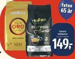 Føtex Lavazza helbønner, DKK 149 tilbud