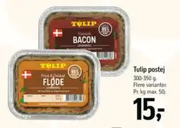 Føtex Tulip postej, DKK 15 tilbud