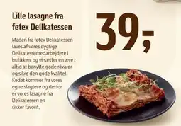 Føtex Lille lasagne fra føtex Delikatessen, DKK 39 tilbud