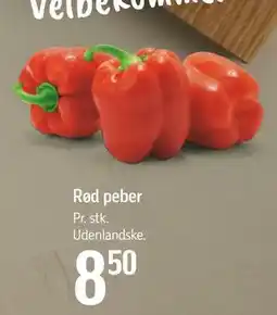 Føtex Rød peber, DKK 8.5 tilbud