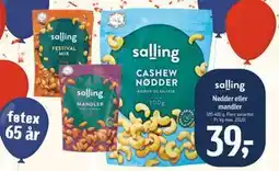 Føtex Nødder eller mandler, DKK 39 tilbud