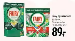 Føtex Fairy opvasketabs, DKK 89 tilbud