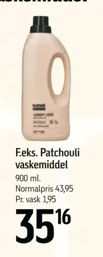 Føtex Patchouli vaskemiddel, DKK 35.16 tilbud