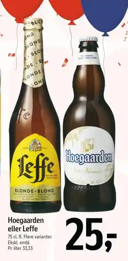 Føtex Hoegaarden eller Leffe, DKK 25 tilbud