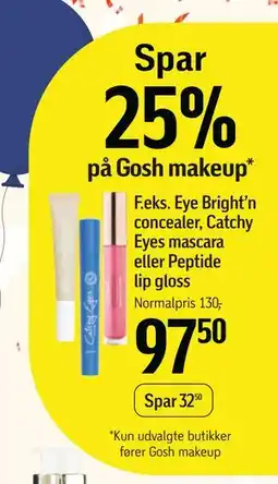 Føtex Spar 25% på Gosh makeup tilbud