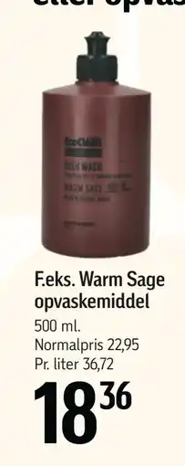Føtex Warm Sage opvaskemiddel, DKK 18.36 tilbud