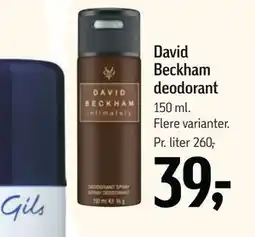 Føtex David Beckham deodorant, DKK 39 tilbud