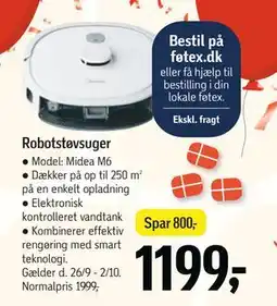 Føtex Robotstøvsuger, DKK 1199 tilbud