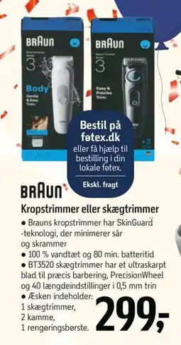 Føtex Kropstrimmer eller skægtrimmer, DKK 299 tilbud
