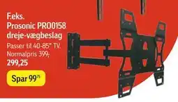 Føtex Prosonic PRO0158 dreje-vægbeslag, DKK 299.25 tilbud