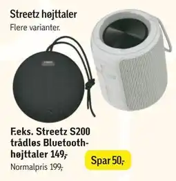Føtex Streetz S200 trådløs Bluetoothhøjttaler, DKK 149 tilbud