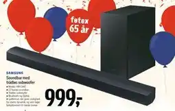 Føtex Soundbar med trådløs subwoofer, DKK 999 tilbud