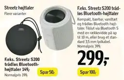 Føtex Streetz S200 trådløs Bluetooth-højttaler, DKK 299 tilbud