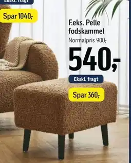 Føtex Pelle fodskammel, DKK 540 tilbud