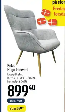 Føtex Hugo lænestol, DKK 899.4 tilbud