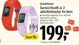 Føtex Garmin Vivofit Jr. 2 aktivitetstracker for børn, DKK 199 tilbud
